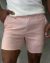 Shorts Zip Off Alfaiataria Linho Rosa