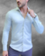 Camisa ML Zikani Viscose em Fibra de Bambu Slim Fit Cinza Claro Ref 0748 - Salvino Store