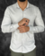Camisa ML Zikani Viscose em Fibra de Bambu Slim Fit Cinza Claro Ref 0748 - comprar online
