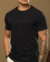 Camiseta OXN Slim Fit Texturizada Milano - Preta - comprar online