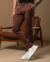 Calça OXN Alfaiataria Roma Marrom - comprar online
