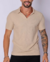 Camisa Polo CW Italiana Tricot Bege - comprar online