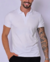 Camisa CW Polo Ziper Slim Branca - comprar online