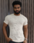 Camiseta Zip Off MC Slim Fit Tricotada Areia Ref 0536 - comprar online