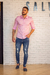 Camisa ML Zip Off / Zikani Rosa Bebê Acetinada - Modelagem Slim - Salvino Store