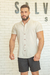 Camisaria OXN MC Gola Padre Linho Crú - Modelagem Slim na internet