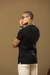 Camiseta OXN Slim Fit Texturizada Milano - Preta - loja online