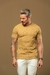 Camiseta OXN Slim Fit Tricot Heritage - Bege - loja online