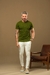 Camiseta OXN Slim Fit Tricot Heritage - Verde Escura - loja online