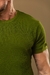 Camiseta OXN Slim Fit Tricot Heritage - Verde Escura na internet