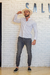 Camisa ML Zikani / Zip Off Branca - modelagem Slim Ref 0067 - comprar online