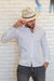 Camisa ML Zikani / Zip Off Branca - modelagem Slim Ref 0067