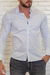 Camisa ML Zikani / Zip Off Branca - modelagem Slim Ref 0067 - loja online