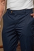 Calça OXN Alfaiataria Italiana Baly Slim Fit Azul Marinho na internet