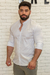 Camisa Zip Off / Zikani ML Gola Padre Branca Acetinada - Modelagem Slim na internet