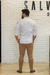 Imagem do Camisa ML Zip OFF / Zikani Branca Acetinada - modelagem Slim