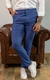 Calça OXN Alfaiataria Italiana Skinny Azul com Regulagem
