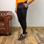 Calça OXN Alfaiataria Sarja Skinny Preta com Regulagem - comprar online