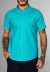 Camisa RedFeather Gola Padre Linho Turquesa
