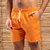 Shorts Ankor Linho Laranja - comprar online