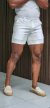 Shorts Zip Off Alfaiataria Linho Off White Ref 0816 - comprar online
