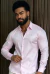 Camisa Zip Off ML Modelagem Slim Fit Acetinada - Rosa Bebê Ref 743 - loja online