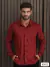 Camisa Zikani ML Suede Modelagem Slim - Bordô Ref 80022 - comprar online