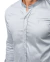 Camisa ML Zip Off / Zikani Gola Padre Slim Acetinada Cinza Ref 35675 - Salvino Store