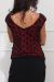 Blusa Renda Roja • P/M - Plata Dulce Originales