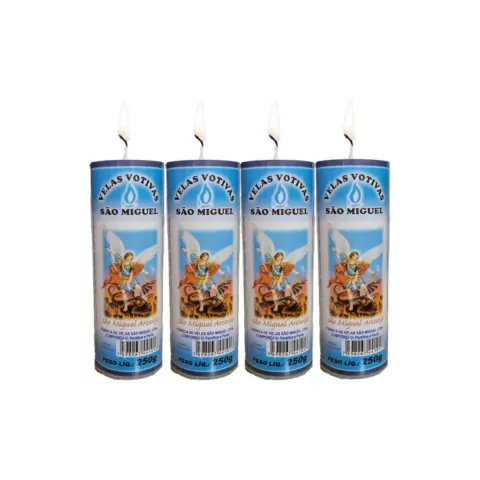 Vela De 7 Dias Imagem São Miguel - Kit 4 Unidades - comprar online