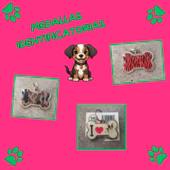 MEDALLAS IDENTIFICATORIAS PERROS - comprar online