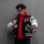 JAQUETA SHUI OVERSIZED LÃ-BATIDA COLLEGE TRIAD PRETO