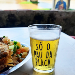 Só o pau da placa