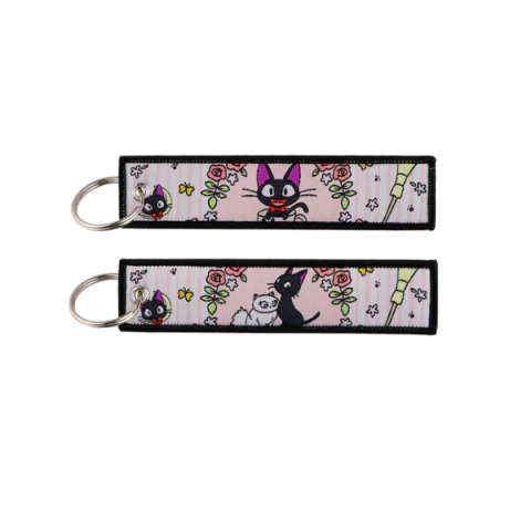 Chaveiro Bordado - Jiji (Kiki Studios Ghibli)