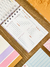 Agenda Mini A6 2025 Horizontal - Rosa com frase