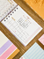Agenda Mini A6 2025 Horizontal - Rosa com frase na internet