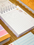 Agenda Mini A6 2025 Horizontal - Corações azul