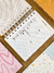 Agenda Mini A6 2025 Vertical - Floral lilás - Amanda Pinheiro Design Criativo