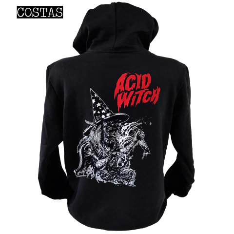 Blusa moletom com capuz Acid Witch