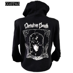 Blusa moletom com capuz Christian Death