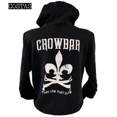 Blusa moletom com capuz Crowbar