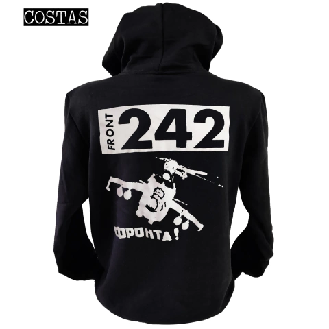 Blusa moletom com capuz Front 242