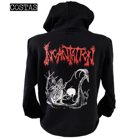 Blusa moletom com capuz Incantation