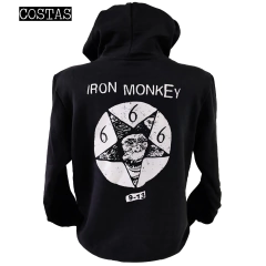 Blusa moletom com capuz Iron Monkey