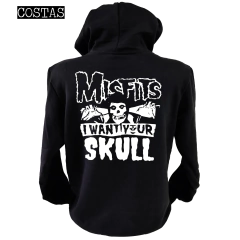 Blusa moletom com capuz Misfits