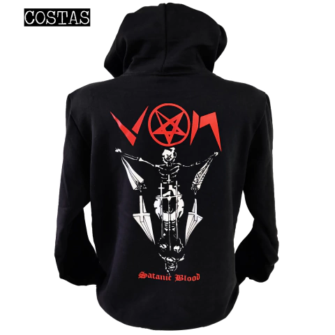 Blusa moletom com capuz Von - Satanic Blood