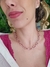 Colar Feminino Corrente de Elos Pink Chain na internet