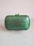 Clucth Feminina Verde com Cristais