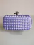 Clutch Feminina Treliça em Cetim Lilás
