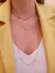 Colar Longo Feminino com Cristais Banhado Ouro 18k - loja online